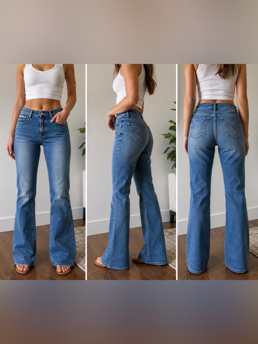 Vintage 90s Revolt Bootcut Flare Jeans Medium Wash Y2K Denim Size 13/14